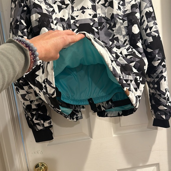 Roxy Ski Snowboard jacket coat LG black & white - worn once! - Picture 7 of 14